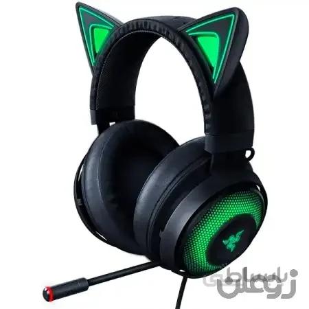 هدست مخصوص بازی ریزر Razer Kraken Kitty - Black RGB USB Gaming Headset