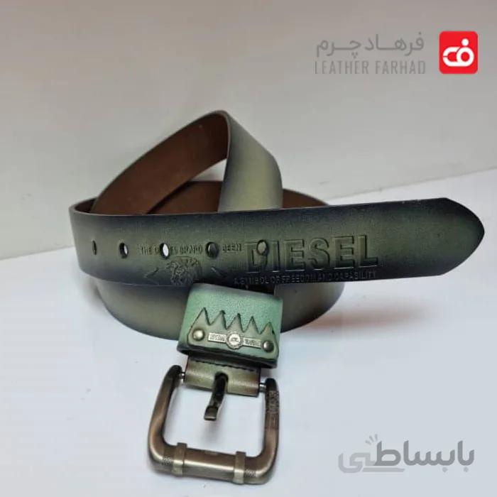 کمربند 4سانت اسپورت چرم طبیعی تبریز