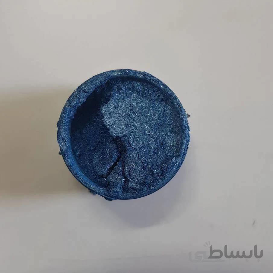 رنگ پودری صدفی آبی اطلسی