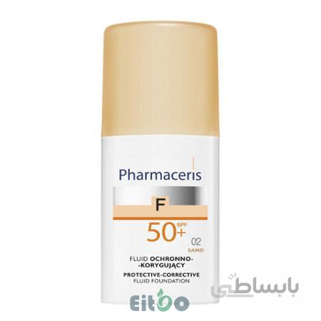 فارماسریز F کرم پودر مایع 02 همراه ضد آفتاب با spf50