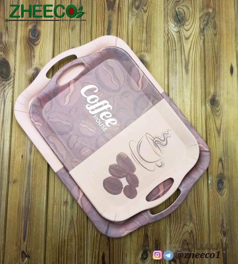 سینی بامبو طرح coffe