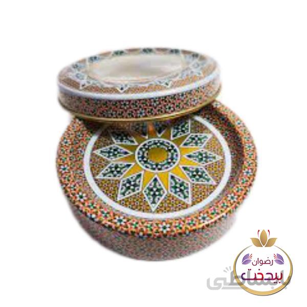 ظرف خاتم ۵ گرم فلزی گرد