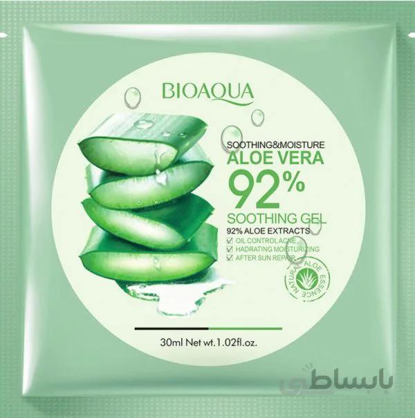 ماسک نرم کننده و مرطوب کننده آلوئه ورا بیو آکوا Bioaqua smoothing moisture aloe vera 92%