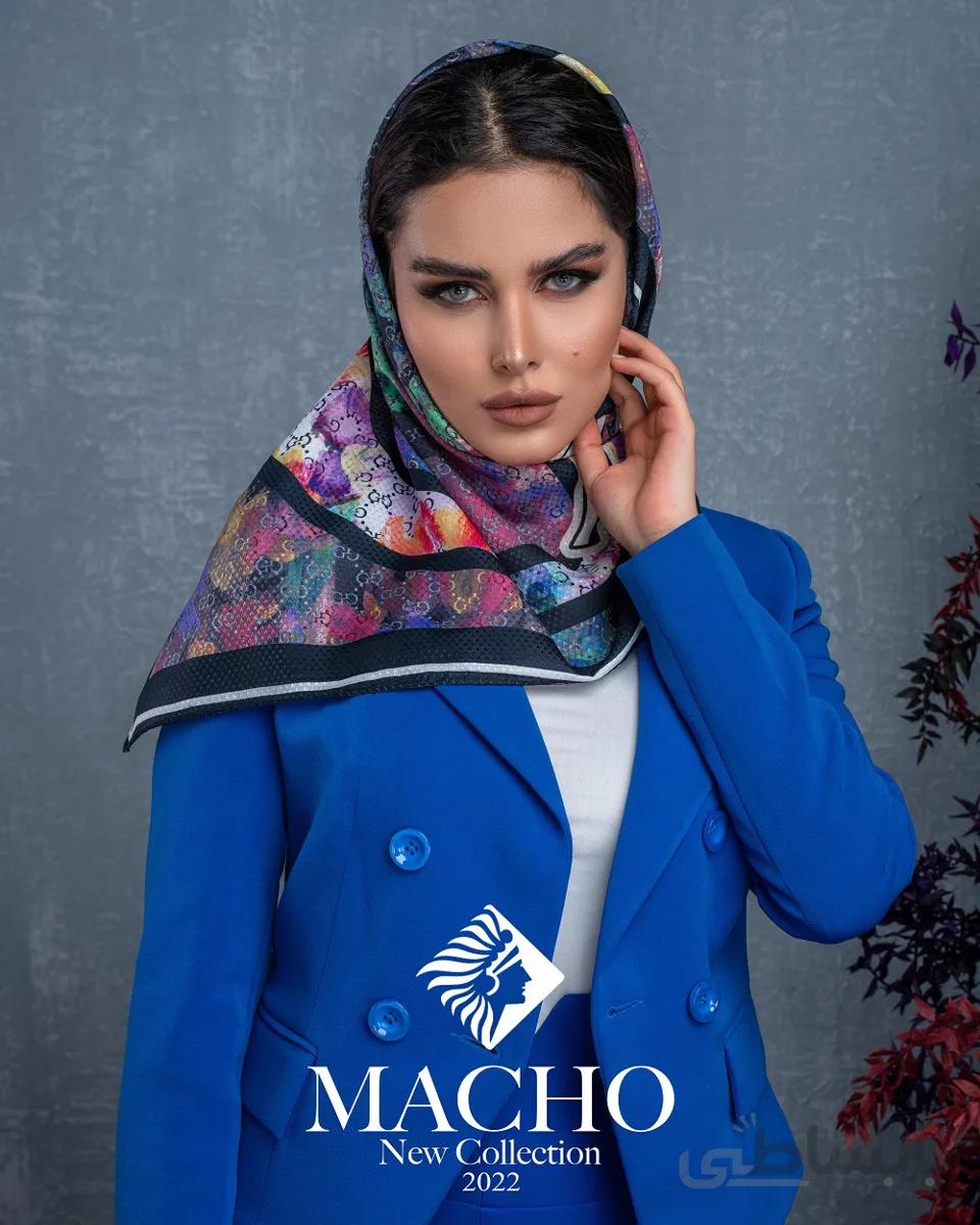 روسری مینی نخی ژاکارد ماچو 2951