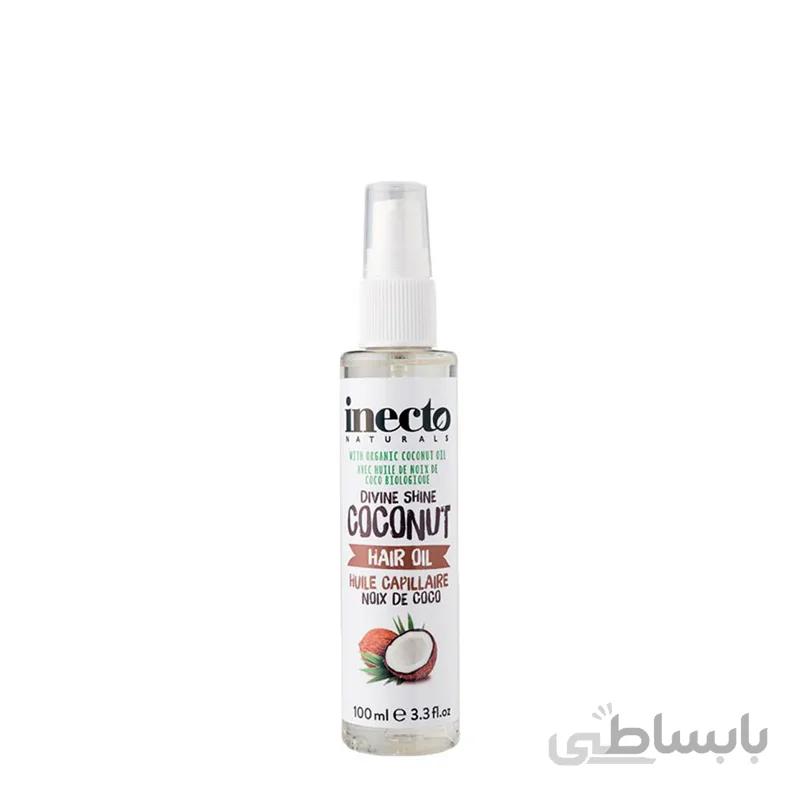 روغن مو حاوی روغن نارگیل اینکتو حجم 100 میل ا Naturals Coconut Hair Oil Inecto