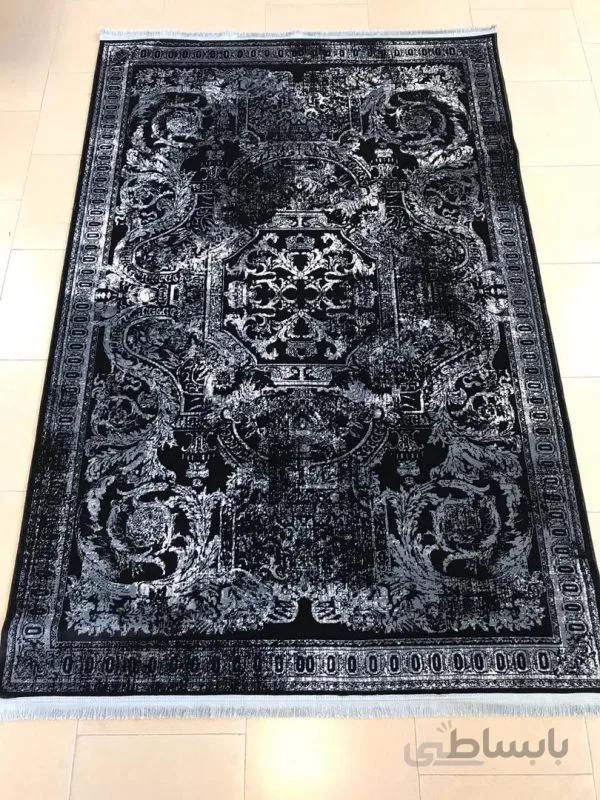 فرش کهنه نما سرمه ای ad502s