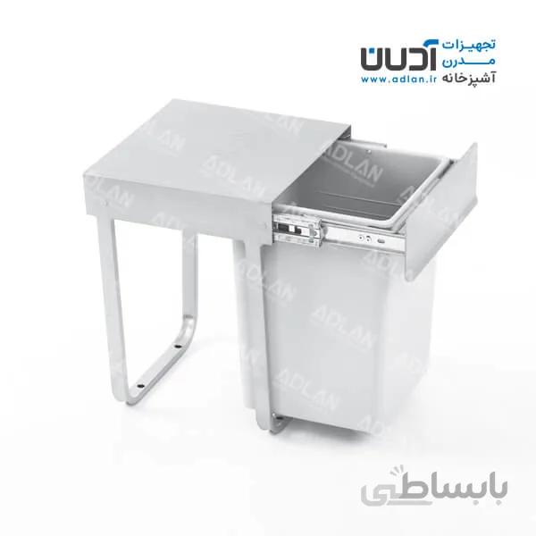 سطل زباله تک مخزنه ریلی کوچک (12 لیتری) – شاکو