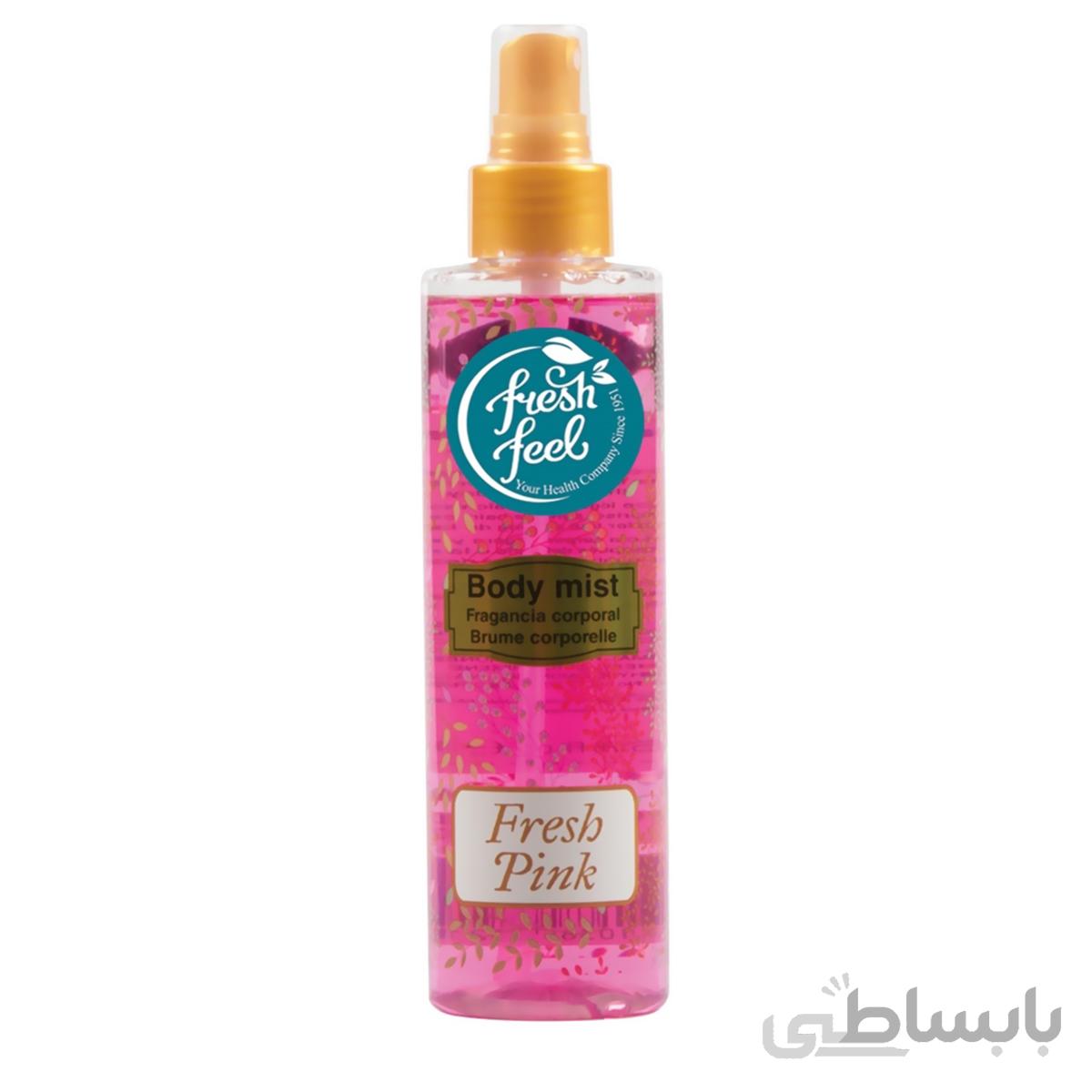 بادی اسپلش فرش فیل حجم 200 میل با رایحه Fresh Pink ا Fresh Feel Fresh Pink Body Splash 200ml
