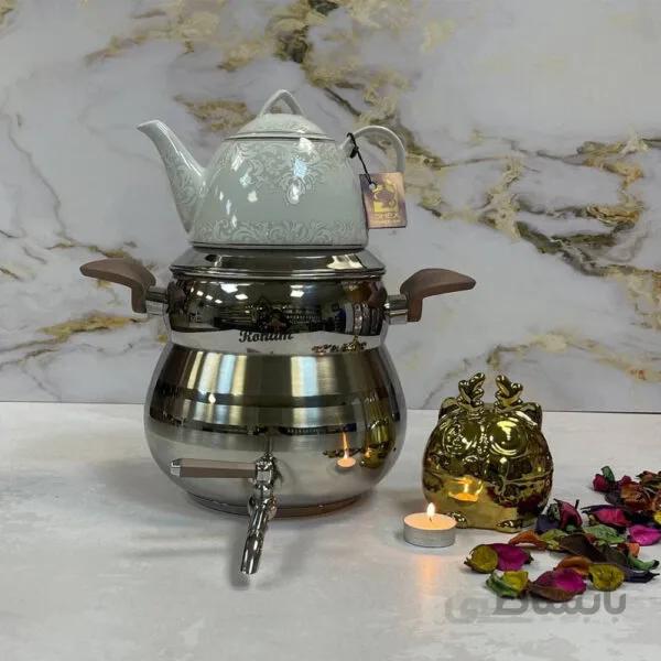 کتری قوری روهام مدل سایه 6لیتری رنگ رزگلد