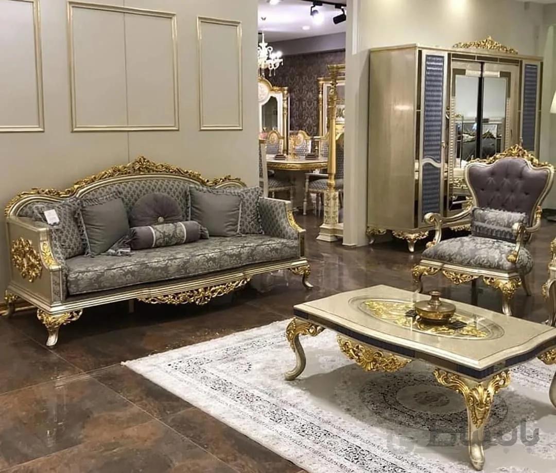 مبل کلاسیک کاریزما تمام چوب راش