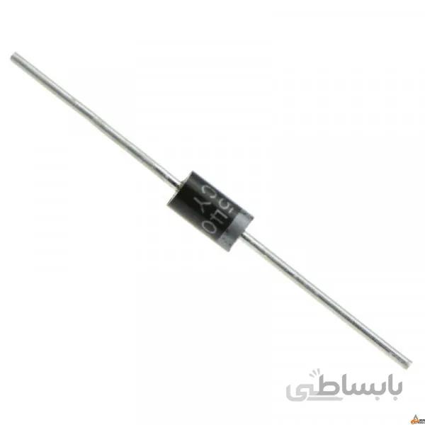 دیود SR360 یا SB360 / تیپ: DO-201AD / شاتکی Schottky / مشخصات: ولتاژ 60 ولت / آمپر دیود 3 آمپر