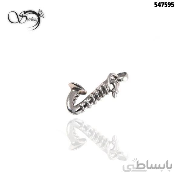 پلاک ساکسیفون نقره سایز کوچک کد:۱۹۵۶