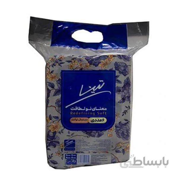 دستمال توالت شش قلو تینا