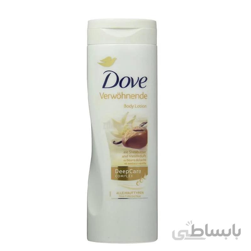 لوسیون بدن عصاره شی باتر و وانیل داو Dove