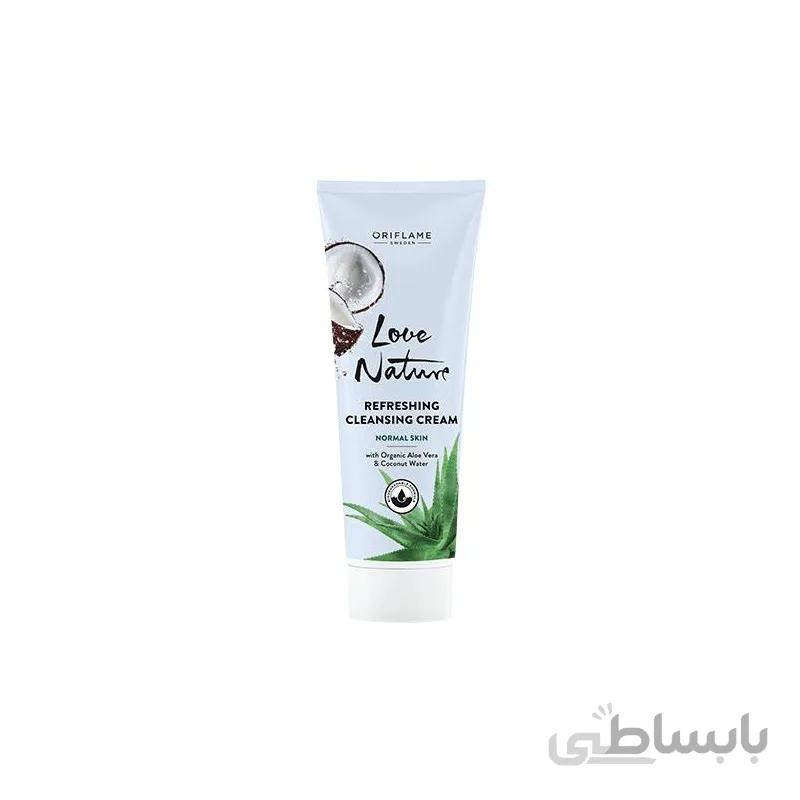 شوینده کرمی صورت لاونیچر نارگیل و آلوئه ورا ا Cleansing Cream Aloe Vera & Coconut Water