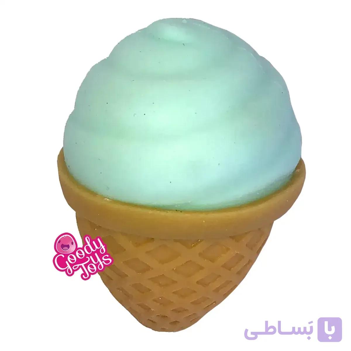 فیجت خامه ای مدل بستنی قیفی