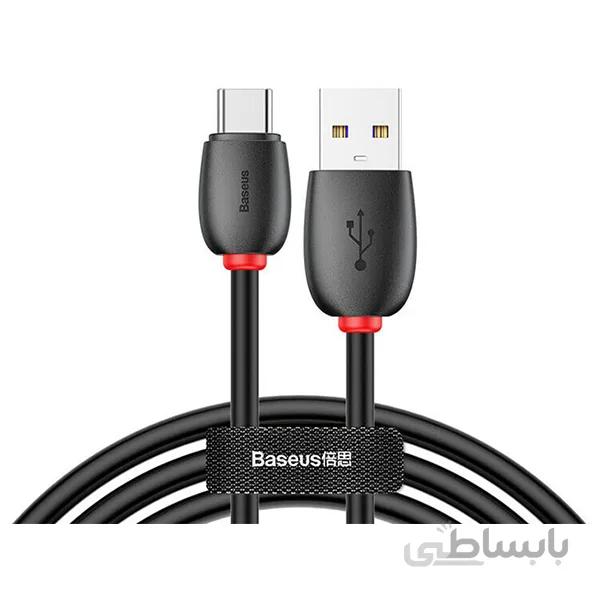 کابل شارژ تایپ سی هواوی بیسوس Baseus Purple Ring HW Flash Charge Type-C Cable 1m