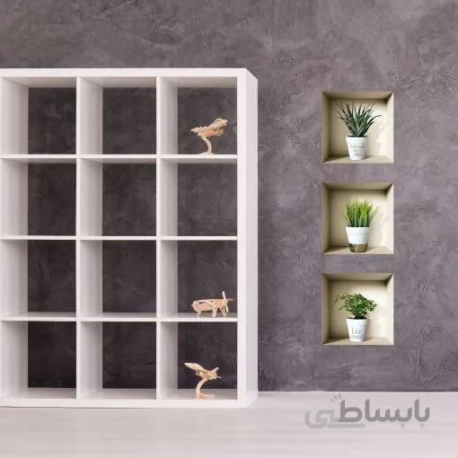 استیکر 33cm طاقچه مجازی مدل VS05 – پک ۳ عددی – تمام چسب