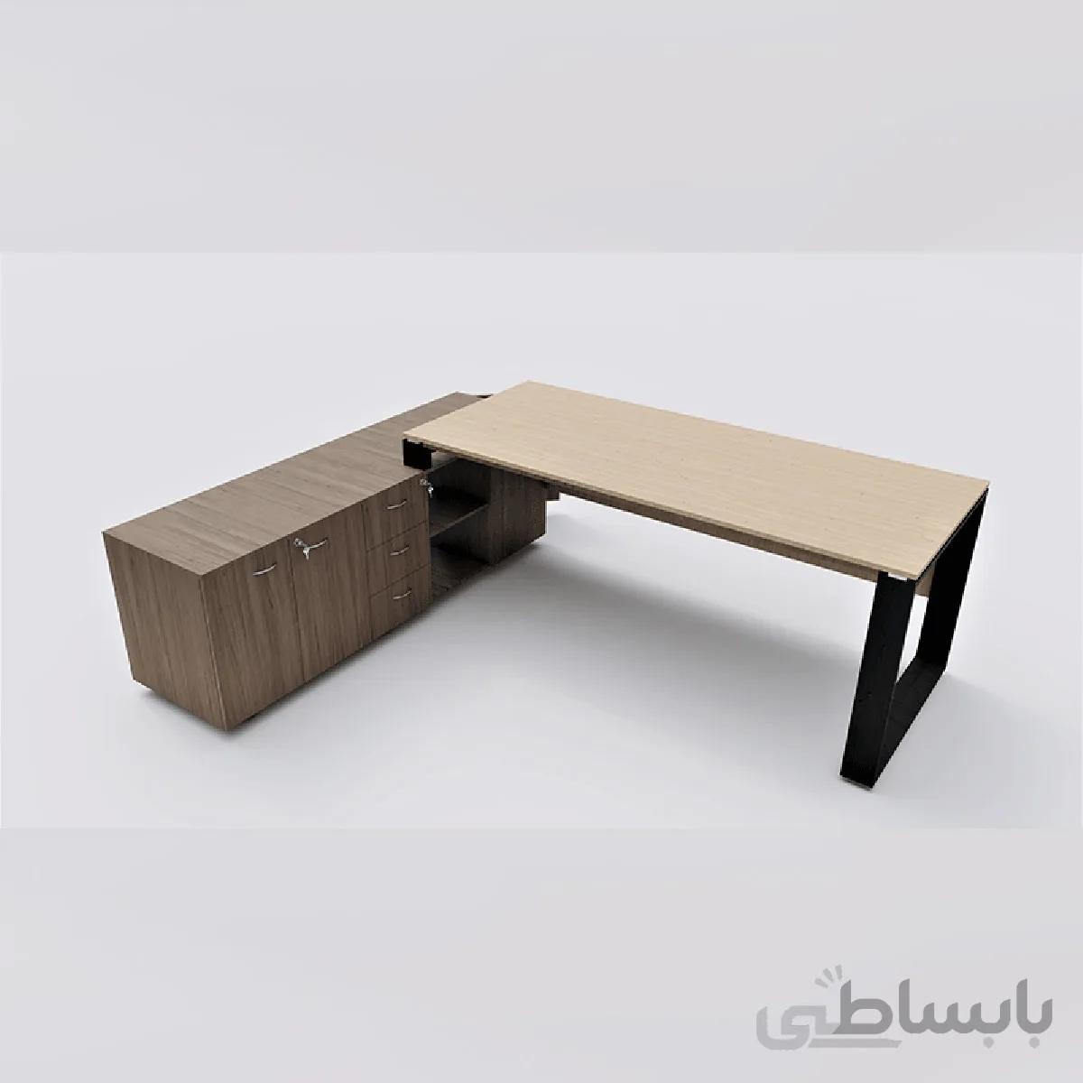 میز مدیریت ال دار پایه AGT برالکو
