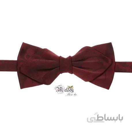 پاپیون سری تریا (طرح بته جقه زرشکی مات)