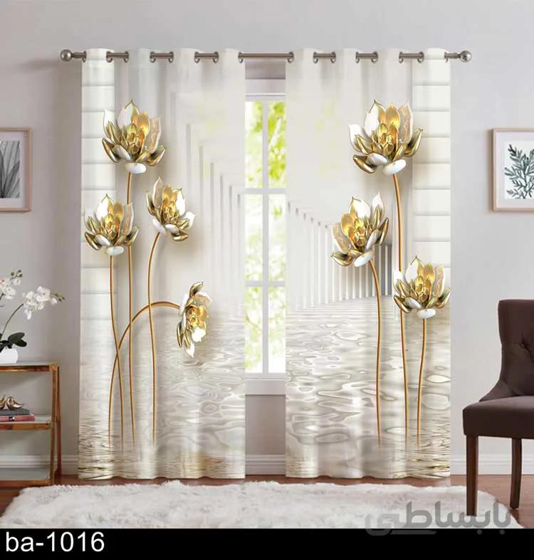 پرده پذیرایی گل ba-1016