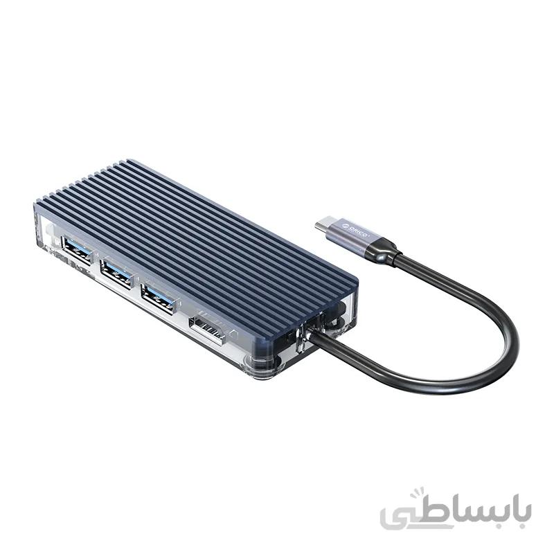 هاب Type-C شفاف 6 پورت ORICO WB-6TS