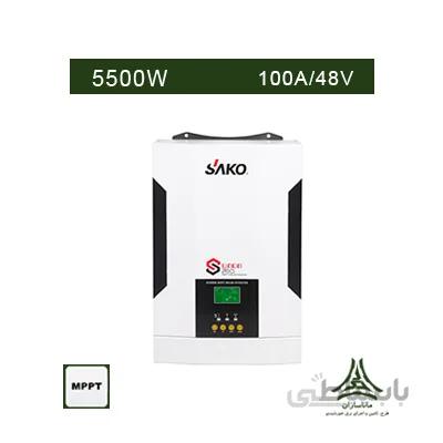 سانورتر 5500W، 48V ، 100A برند SAKO مدل SUNON PRO 5.5KW