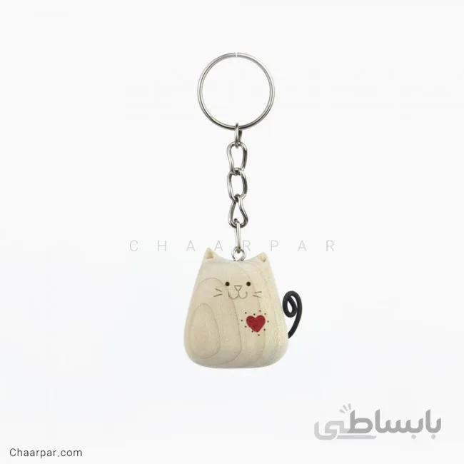 سرکلیدی گربه قلبی