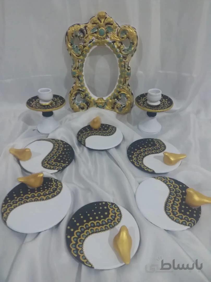 هفت سین سفالی گنجشکی کد ۱۰۲۵۲۶