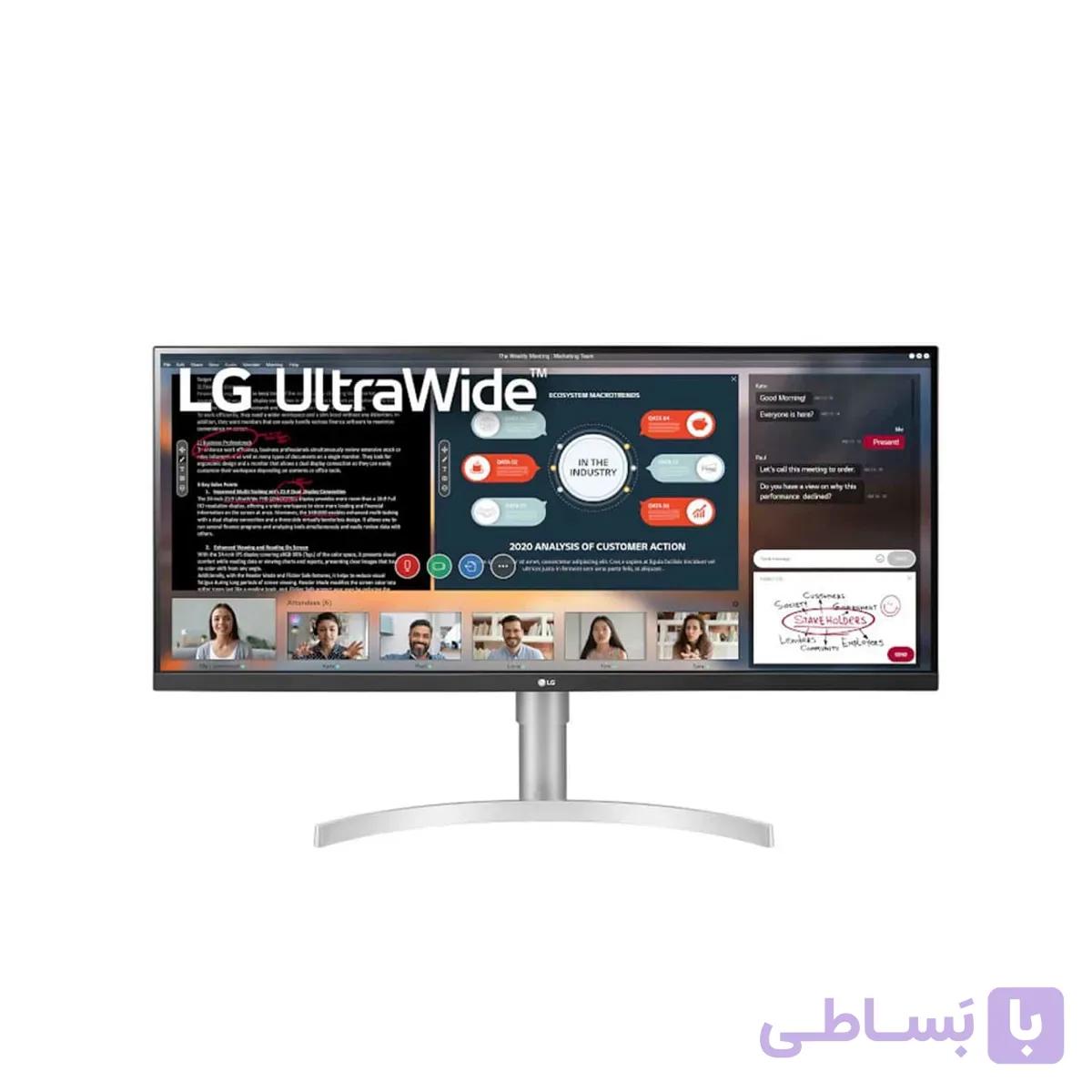 مانیتور طراحی و دیزاین 34 اینچ ال جی مدل 34WN650-W
