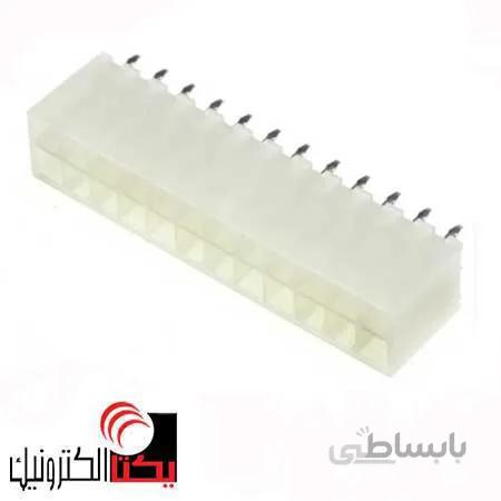 کانکتور 24پین ATX نری صاف(12*2 پین )مولکسی
