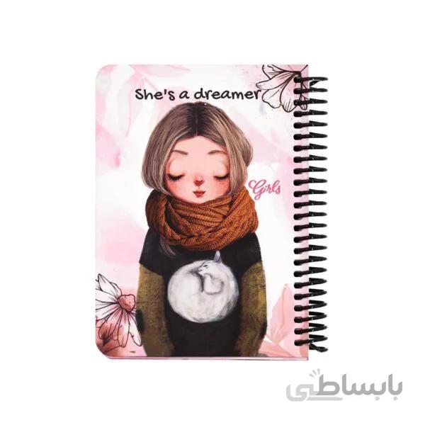 دفتر یادداشت دات نوت طرح دختران Girls سایز A6 کد 04