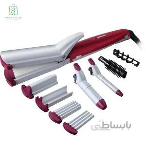 اتو مو مک استایلر 10کاره حرفه ای مدل MC2075 Mix Ceramic ا MAC Hair Straightener Professional 9Functions 2075