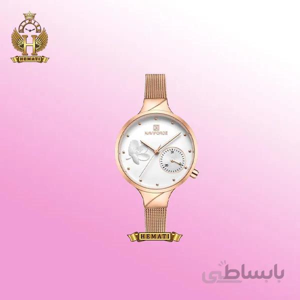 ساعت مچی زنانه نیوی فورس Naviforce NF5001L رزگلد