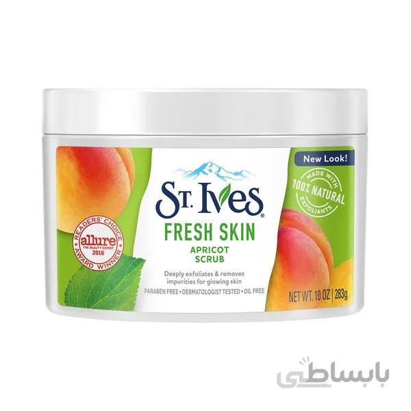 اسکراب صورت اس تی ایوز مدل Fresh Skin وزن 283 گرم