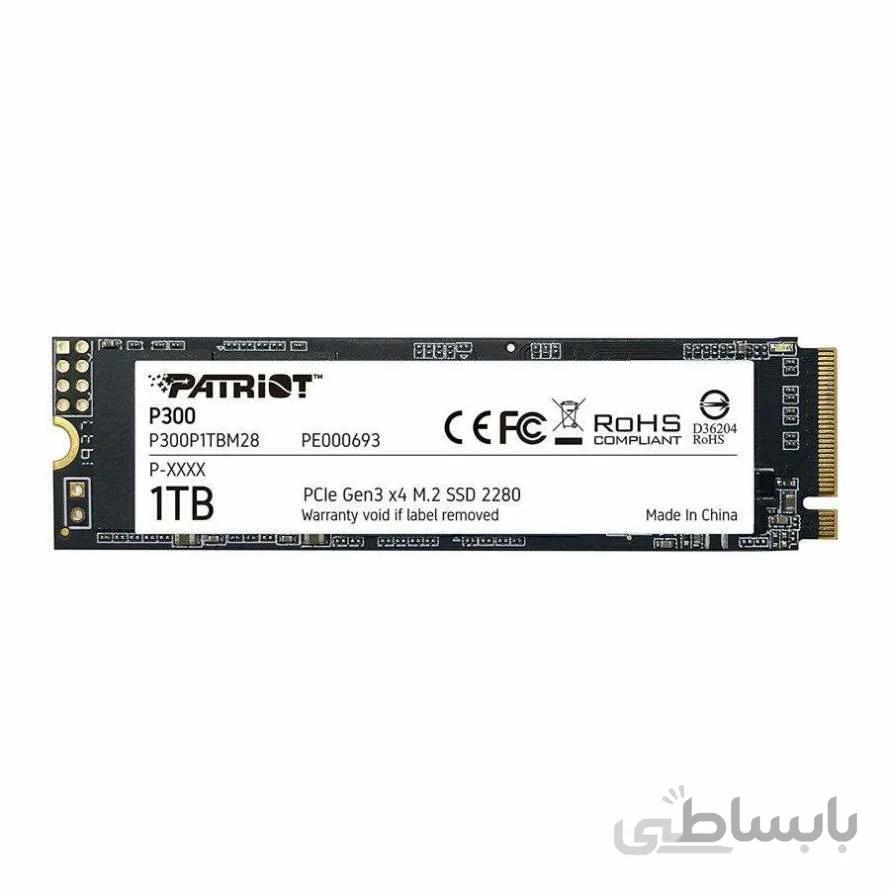 اس اس دی پاتریوت P300 SOLID STATE DRIVE M.2 2280 NVMe PCIe 1TB ا Patriot P300 SOLID STATE DRIVE M.2 2280 NVMe PCIe 1TB Gen3 x4 SSD