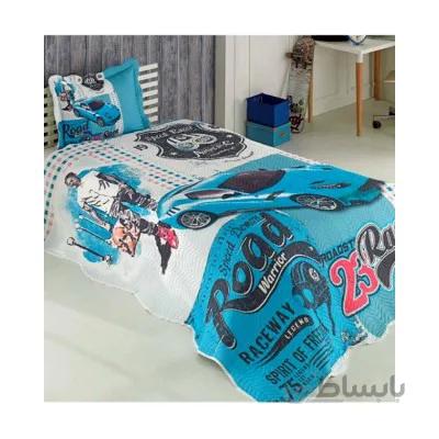سرویس روتختی پنبه دوزی تکنفره سه بعدی طرح raceway