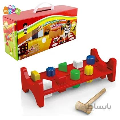 بازی فکری صفحه جاگذاری اشکال با چکش