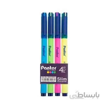 ماژیک علامت گذار پنتر مدل Slim بسته 4 عددی ا Panter Slim Highlighter Pack of 4