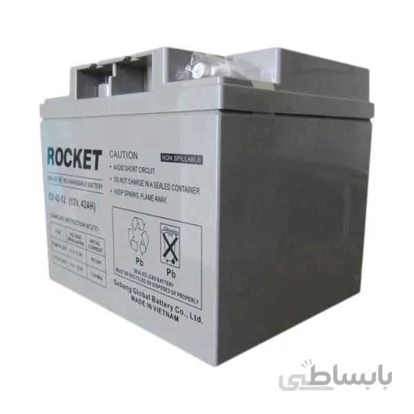 باتری یو پی اس 12 ولت 42 آمپر راکت Rocket ا Rocket ES 42-12 sealed lead acid battery