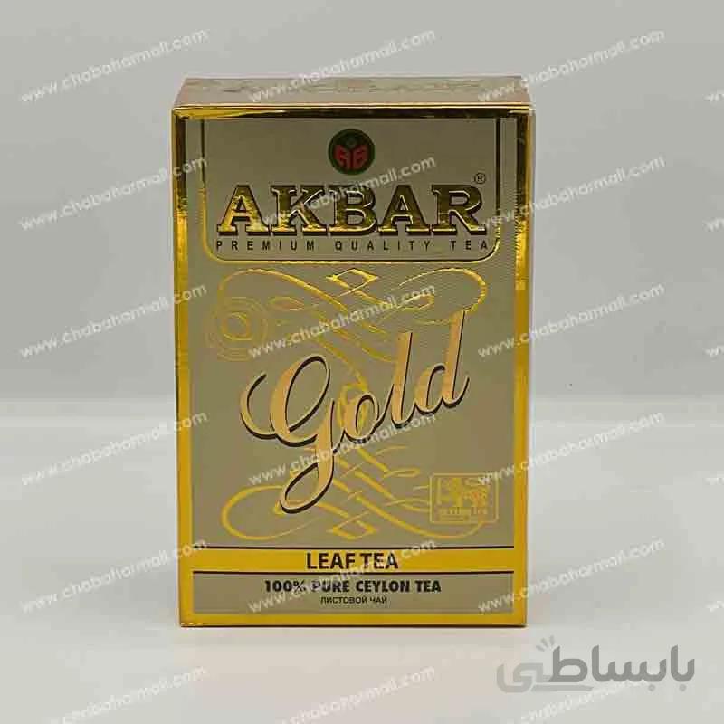 چای سیاه اکبر Akbar مدل Gold گلد
