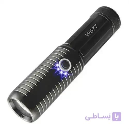چراغ قوه شکاری - پلیسی پرقدرت W577 P50 فلزی ضدآب