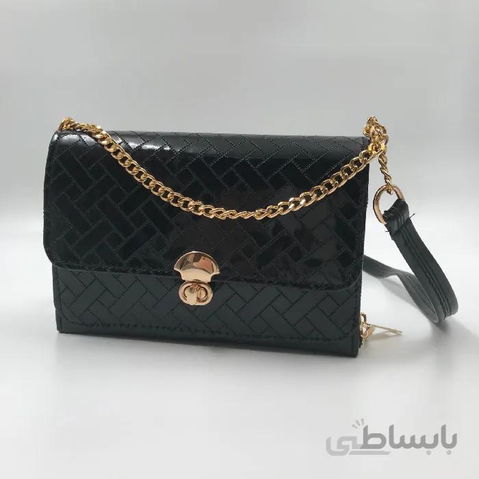 کیف دوشی پاسپورتی ورنی کد 1023