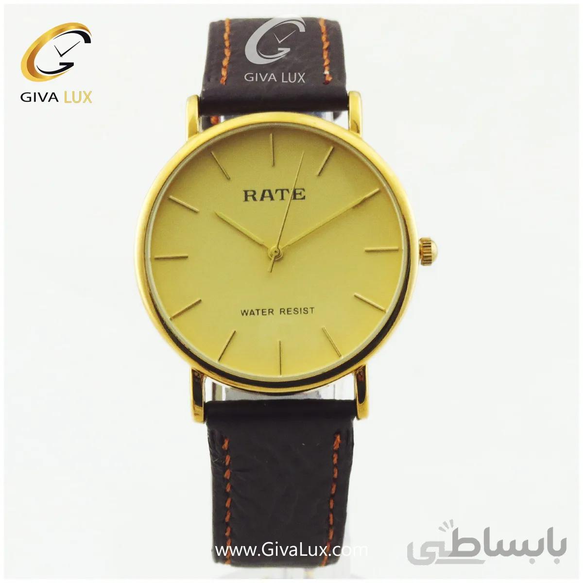 ساعت مچی مردانه بند چرمی رِیت RATE مدل T7148G