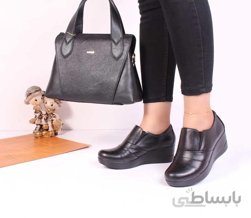 کفش زنانه چرم سوان