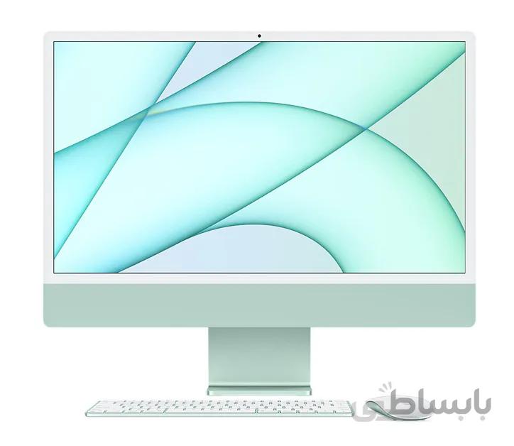 آی مک 24 اینچ اپل مدل MGPJ3 M1 chip 8-Core CPU 8-Core GPU 512GB SSD سبز ا Apple iMac MGPJ3 M1 chip 8-Core CPU 8-Core GPU 512GB SSD 24-inch 4.5K Retina Display Green All in One