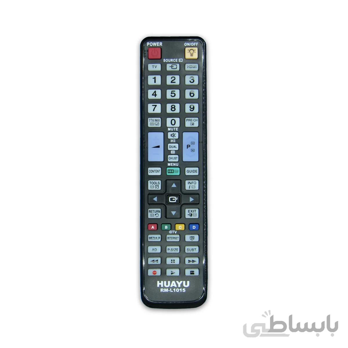 کنترل تلویزیون ال ای دی LED سامسونگ مدل RM L1015 HUAYU لامپ دار