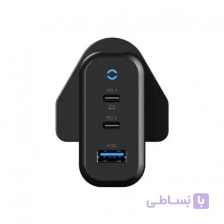 شارژر دیواری ۶۵ وات پاورولوژی مدل P65PDWUKBK