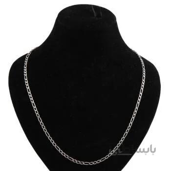 زنجیر نقره زنانه مدل فیگارو کد zr_061