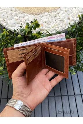 انواع کیف پول چرم طبیعی مردانه برند BAYDERİ Eskitme رنگ قهوه ای کد ty113307850